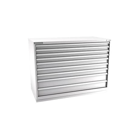 Champion Tool Storage Modular Drawer Cabinet, 9 Drawer, Light Gray, Steel, 56-1/2 in W x 28-1/2 in D x 41-3/4 in H D18000901ILCFTB-LG